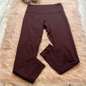 Lululemon Align Pant II 25” Nulu Leggings in Granulite Garnet Black sz 6